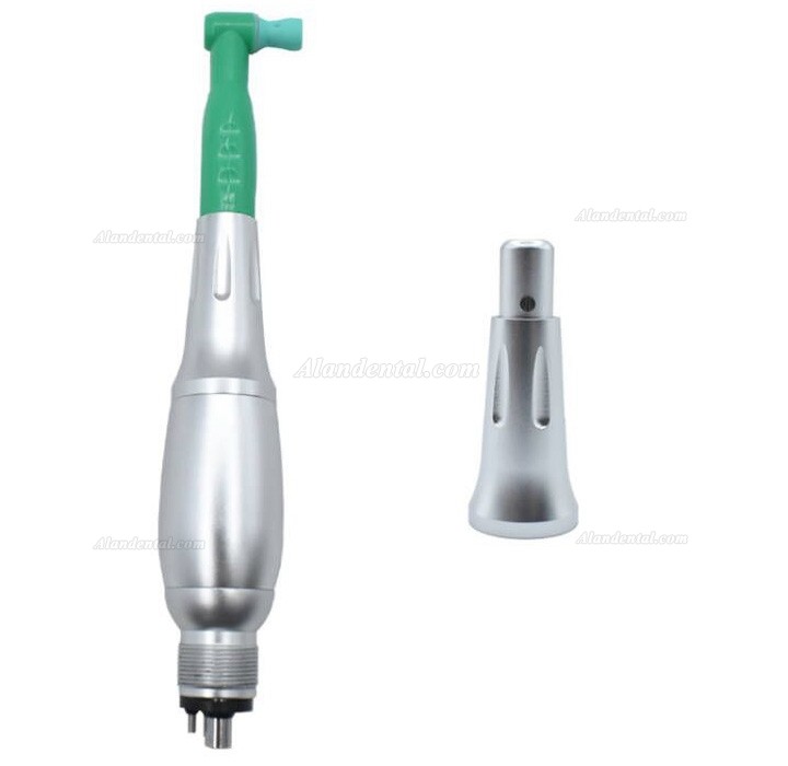 Dental 4:1 Hygiene Prophy Handpiece (3 Nose Cones + Midwest 2/4 Holes E-Type Air Motor Kit + 50 Pcs Pastic Replacement Heads)